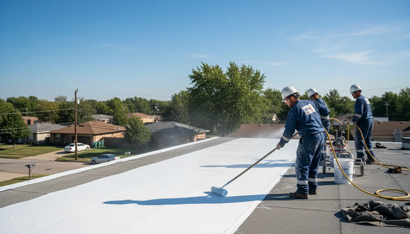 Commercial roof coating in Dry Branch, GA near me